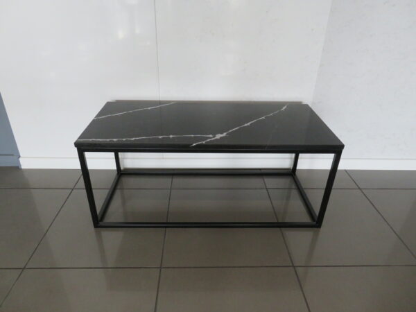 black marquina eezi quartz coffee table