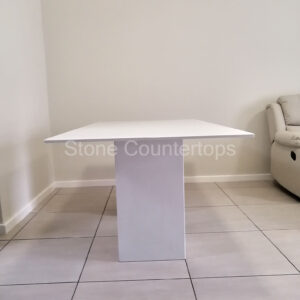 white dining table
