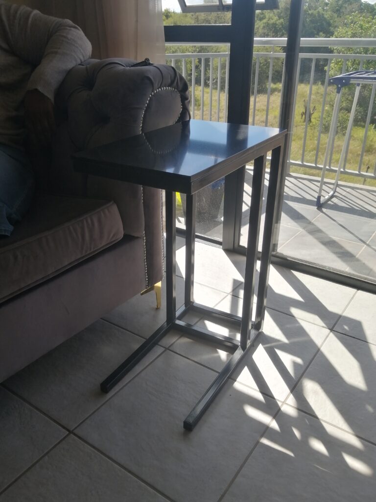 black side table